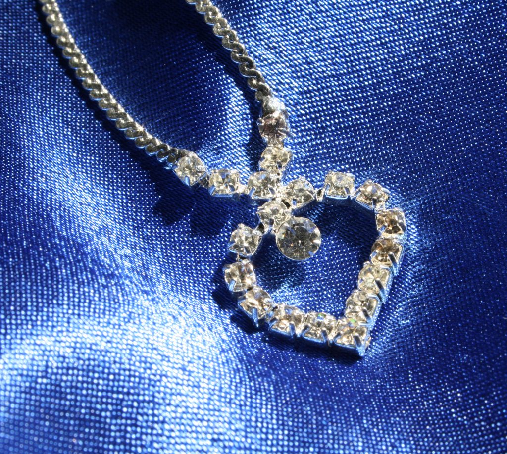 Female jeweller ornaments on a background